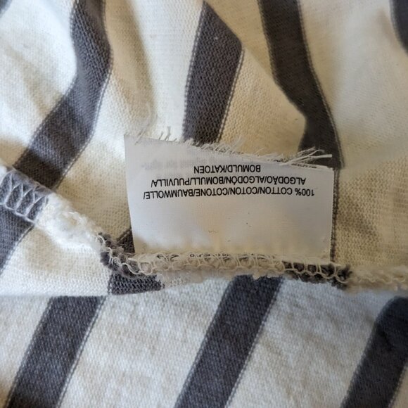 Muji Cotton Short Sleeve Striped Breton Boxy Fit Size XS/S - Picture 7 of 7